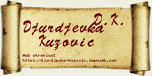 Đurđevka Kuzović vizit kartica